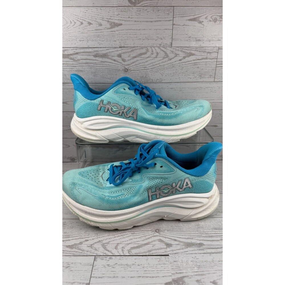 Hoka One One Clifton 10 1162031 SKYW Skyward Blue 10.5B Women Running Shoes #374